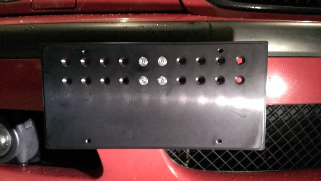 US Mill Works Tow Hook Licence Plate Bracket